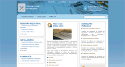 Desktop Screenshot of oficinavirtualindustria.xunta.es